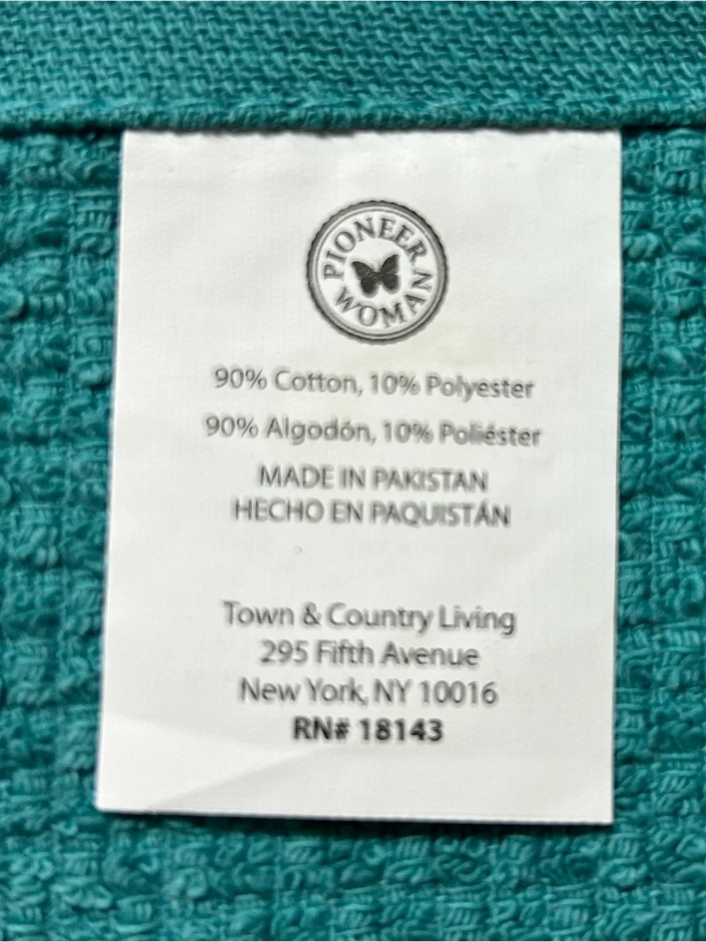 Beach Themed Kitchen Towel Turquoise Embroidered Textured Dish Towel Dishcloth